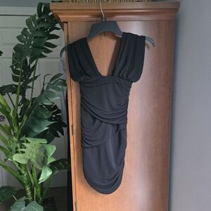 Zara Black Halter Black Bodycpn Mini Dress